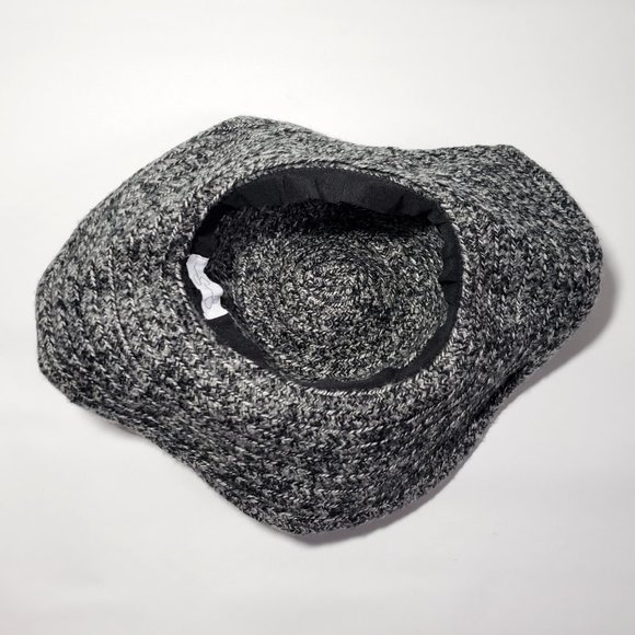 Jessica Simpson Floppy Sun Hat in Grey with Black Bow accent - Picture 6 of 11